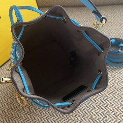 Fake Mon Tresor Glazed Canvas Mini-bag 8BS010 Blue Replica