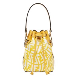 Replica Mon Tresor Glazed Canvas Mini-bag 8BS010 Yellow