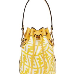 Replica Mon Tresor Glazed Canvas Mini-bag 8BS010 Yellow