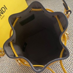 Replica Mon Tresor Glazed Canvas Mini-bag 8BS010 Yellow