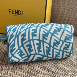 Replica Mini FF Vertigo Canvas Shoulder Bag 8BS050 Blue