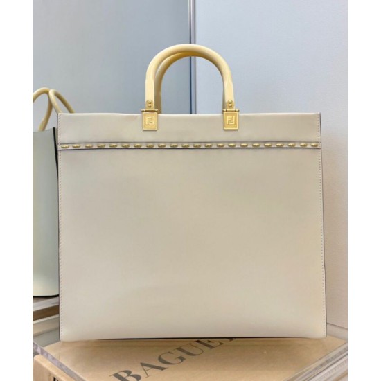 Replica Sunshine Medium Leather Shopper 8BH386 Cream Replica Sunshine Medium Leather Shopper 8BH386 Cream