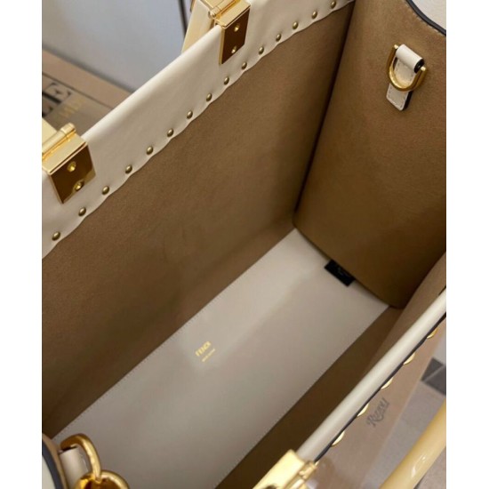 Replica Sunshine Medium Leather Shopper 8BH386 Cream Replica Sunshine Medium Leather Shopper 8BH386 Cream