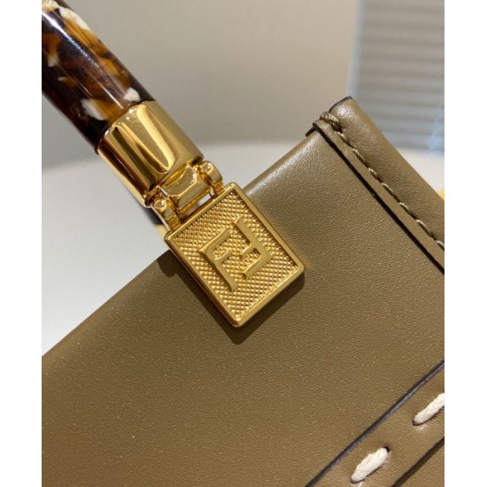 Replica Mini Sunshine Shopper Leather And Elaphe Bag 8BS051 Khaki Replica Mini Sunshine Shopper Leather And Elaphe Bag 8BS051 Khaki