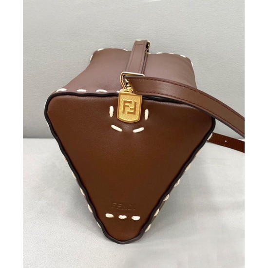 Fake Triangle Mini Handbag 8BS053 Dark Coffee Replica Replica Triangle Mini Handbag 8BS053 Dark Coffee