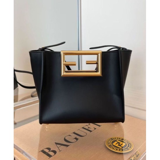 Fake Way Small Leather Bag 8BS054 Black Replica Replica Way Small Leather Bag 8BS054 Black