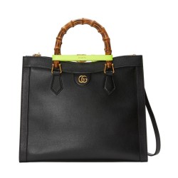 Replica Gucci Diana Medium Tote Bag 655658 Black