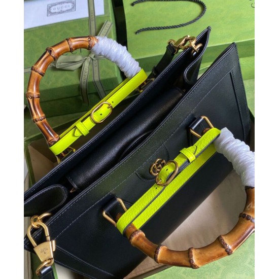 Replica Gucci Diana Medium Tote Bag 655658 Black