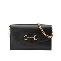 Replica Gucci Horsebit 1955 Small Bag 677286 Black