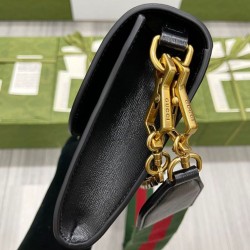 Replica Gucci Horsebit 1955 Small Bag 677286 Black