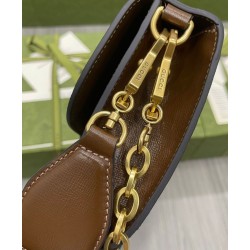 Replica Gucci Horsebit 1955 Small Bag 677286 Coffee
