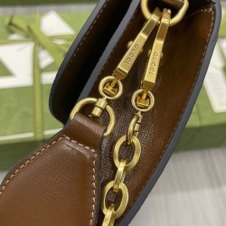Replica Gucci Horsebit 1955 Small Bag 677286 Coffee