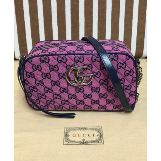 Fake Gucci GG Marmont Multicolour Small Shoulder Bag 447632 Replica Replica Gucci GG Marmont Multicolour Small Shoulder Bag 447632