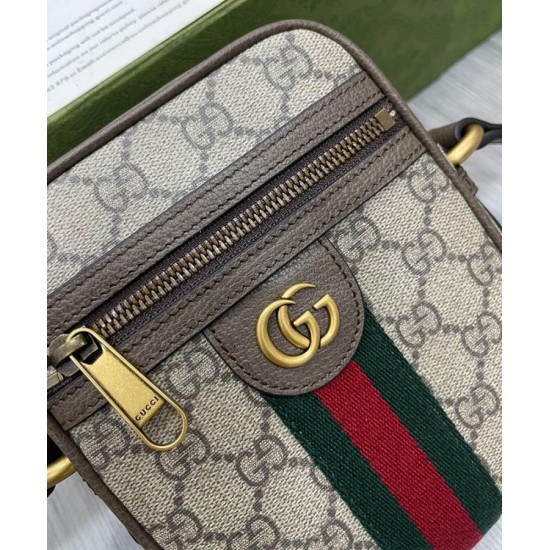 Fake Gucci Ophidia GG Shoulder Bag 598127 Dark Coffee Replica