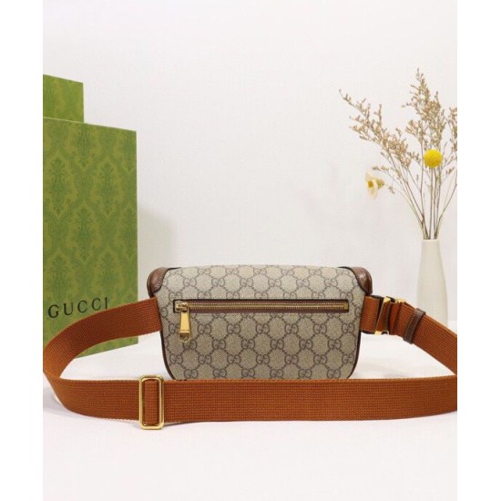 Replica Gucci Belt bag with Interlocking G 682933 Coffee Fake Gucci Belt bag with Interlocking G 682933 Coffee Replica