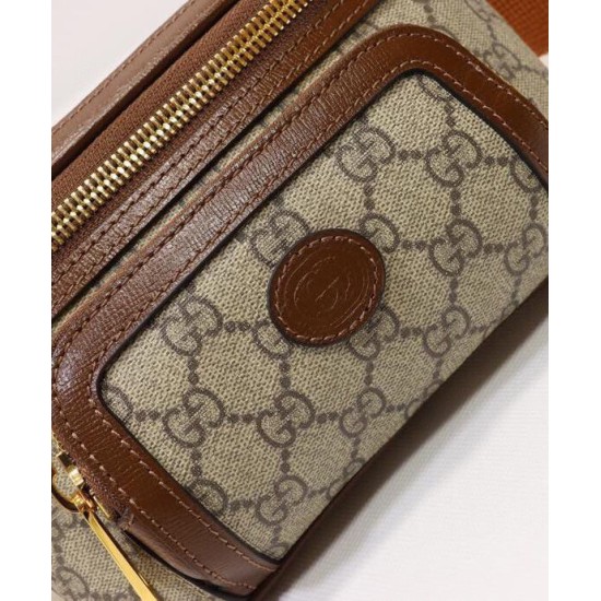 Replica Gucci Belt bag with Interlocking G 682933 Coffee Fake Gucci Belt bag with Interlocking G 682933 Coffee Replica