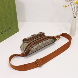 Fake Gucci Belt bag with Interlocking G 682933 Coffee Replica