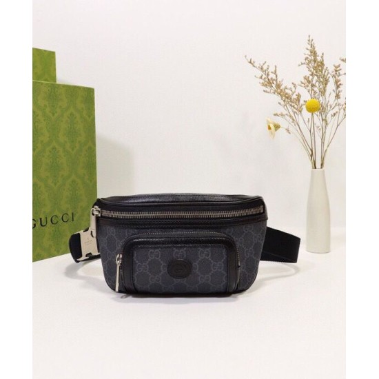 Fake Gucci Belt bag with Interlocking G 682933 Black Replica Replica Gucci Belt bag with Interlocking G 682933 Black
