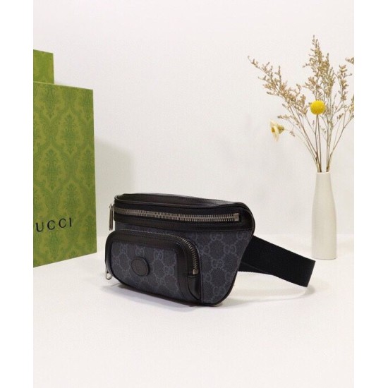 Fake Gucci Belt bag with Interlocking G 682933 Black Replica Replica Gucci Belt bag with Interlocking G 682933 Black