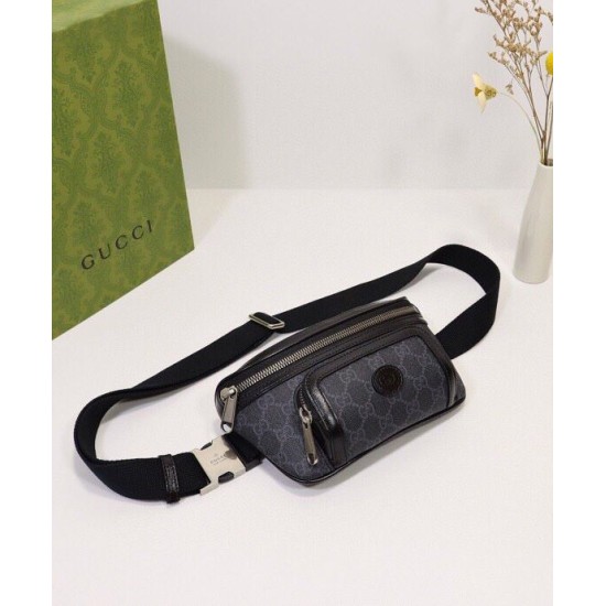 Fake Gucci Belt bag with Interlocking G 682933 Black Replica Replica Gucci Belt bag with Interlocking G 682933 Black