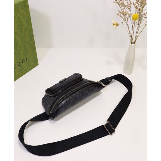 Fake Gucci Belt bag with Interlocking G 682933 Black Replica Replica Gucci Belt bag with Interlocking G 682933 Black