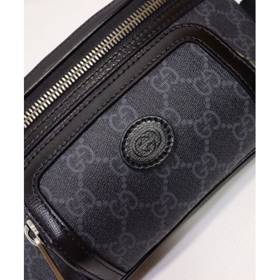 Fake Gucci Belt bag with Interlocking G 682933 Black Replica Replica Gucci Belt bag with Interlocking G 682933 Black
