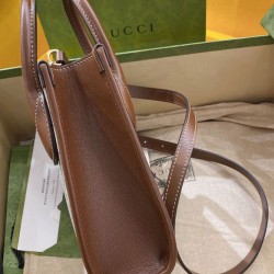 Replica Gucci Mini tote bag with Interlocking G 671623 Coffee
