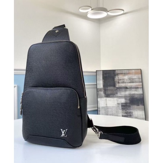 Replica Louis Vuitton Avenue Sling Bag M30443 Black