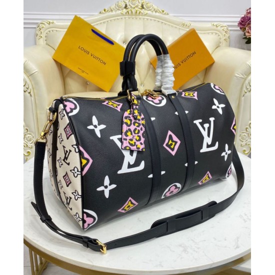 Replica Louis Vuitton Keepall Bandouliere 45 Bag M58656 Black