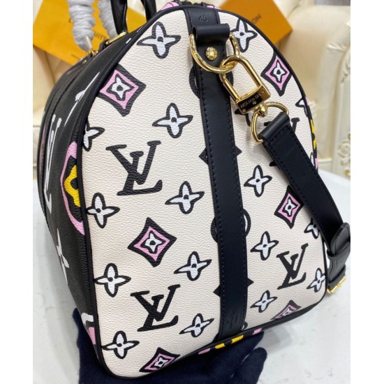 Replica Louis Vuitton Keepall Bandouliere 45 Bag M58656 Black