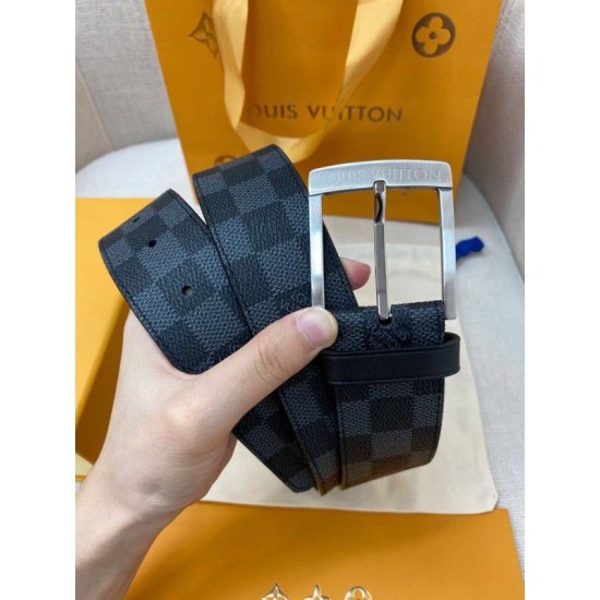 Replica Louis Vuitton Downtown 40mm Belt Damier Graphite M0374V
