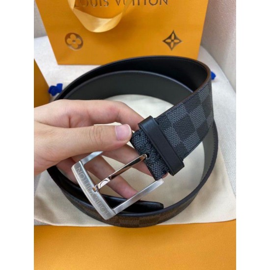 Replica Louis Vuitton Downtown 40mm Belt Damier Graphite M0374V