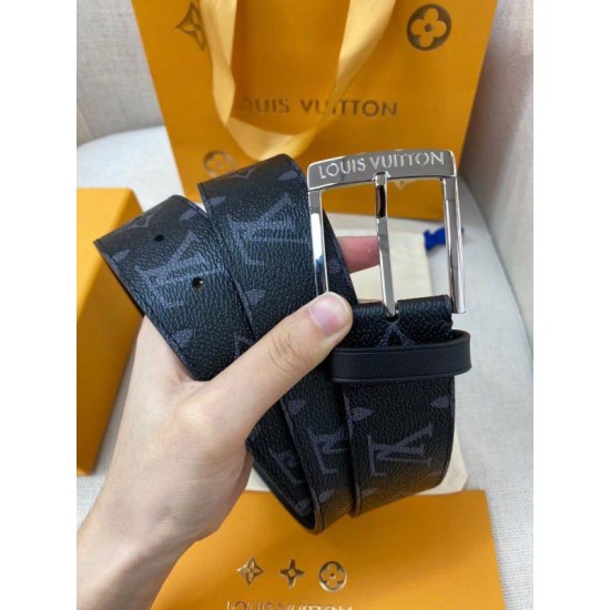 Replica Louis Vuitton Downtown 40mm Belt Monogram Eclipse M0375V