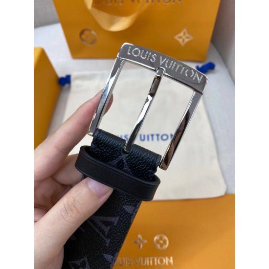 Replica Louis Vuitton Downtown 40mm Belt Monogram Eclipse M0375V