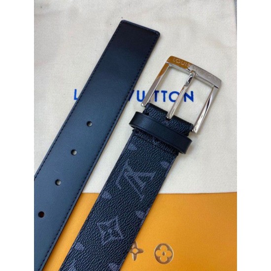 Replica Louis Vuitton Downtown 40mm Belt Monogram Eclipse M0375V