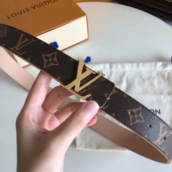 Fake Louis Vuitton LV Initiales 30MM Reversible Belt Monogram M0423W Replica