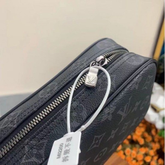 Replica Louis Vuitton Toilet Pouch PM Monogram Eclipse M43384