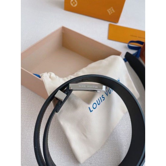 Replica Louis Vuitton Pont Neuf 35mm Belt Taurillon Leather M6065T