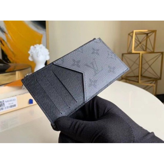 Fake Louis Vuitton Coin Card Holder Monogram Eclipse M69533 Replica