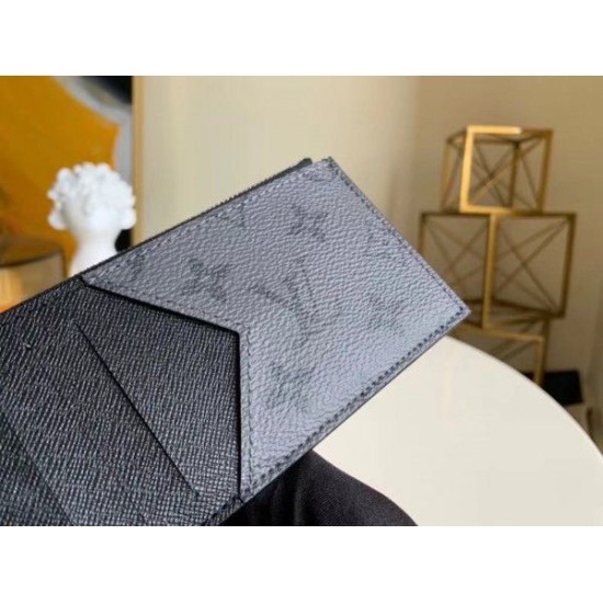 Fake Louis Vuitton Coin Card Holder Monogram Eclipse M69533 Replica