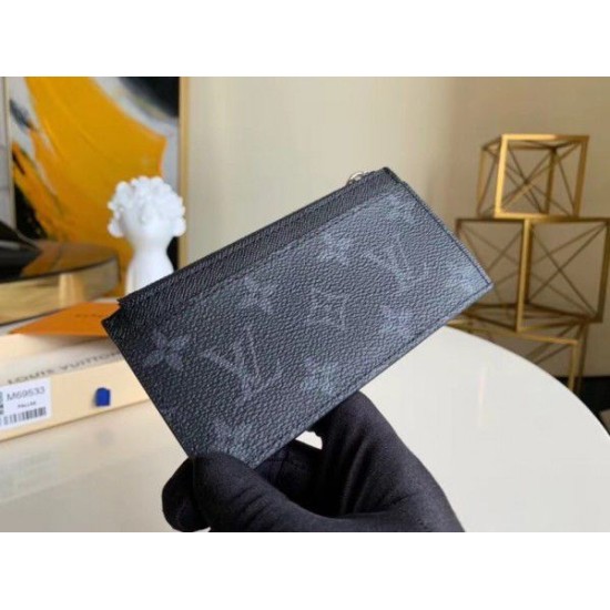 Fake Louis Vuitton Coin Card Holder Monogram Eclipse M69533 Replica