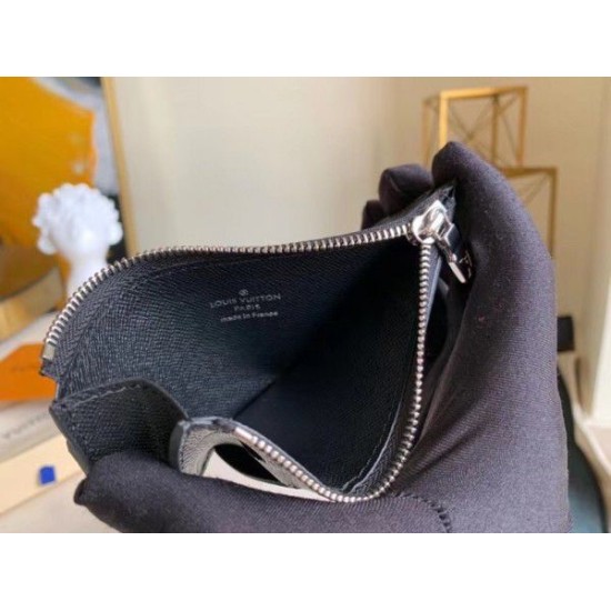 Fake Louis Vuitton Coin Card Holder Monogram Eclipse M69533 Replica