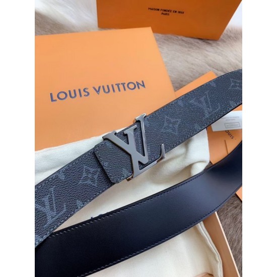 Fake Louis Vuitton LV Initiales 40MM Reversible Belt Monogram Eclipse M9043S Replica
