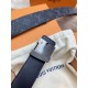 Fake Louis Vuitton LV Initiales 40MM Reversible Belt Monogram Eclipse M9043S Replica