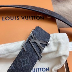 Fake Louis Vuitton LV Initiales 40MM Reversible Belt Monogram Eclipse M9043S Replica