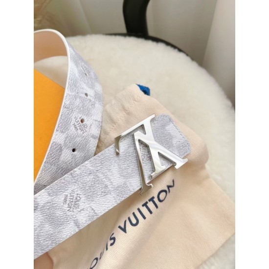 Replica Louis Vuitton LV Initiales 40MM Reversible Belt Damier Salt MP300V