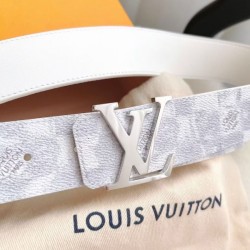 Replica Louis Vuitton LV Initiales 40MM Reversible Belt Damier Salt MP300V