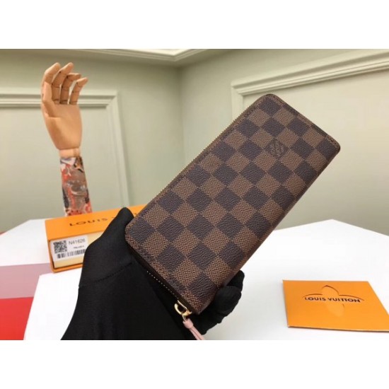 Replica Louis Vuitton Clemence Wallet Damier Ebene N41626