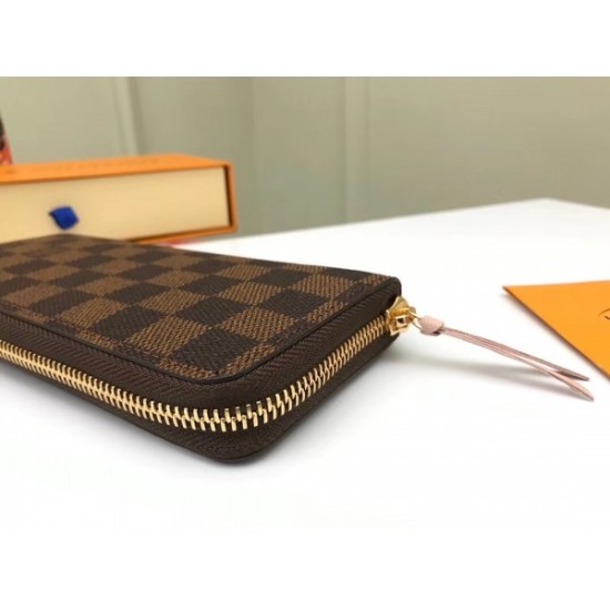 Replica Louis Vuitton Clemence Wallet Damier Ebene N41626