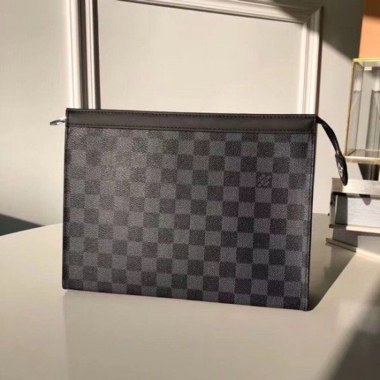 Replica Louis Vuitton Pochette Voyage MM Damier Graphite N41696